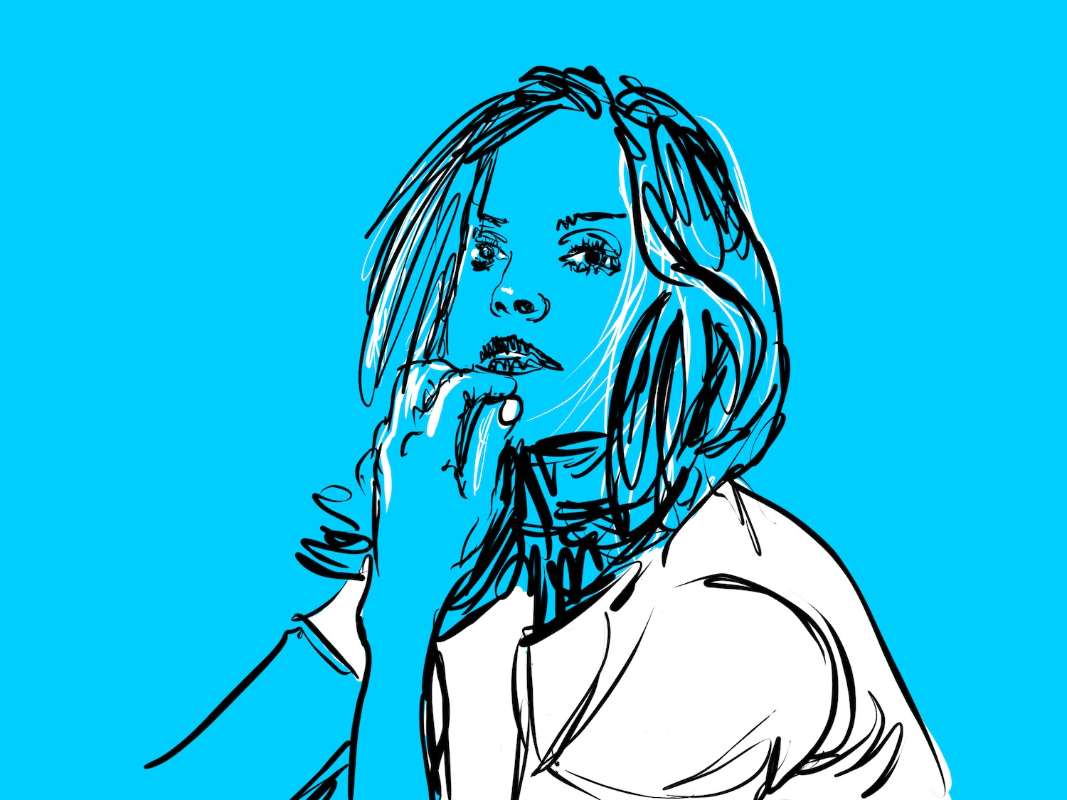 Mena Suvari Digital Sketch