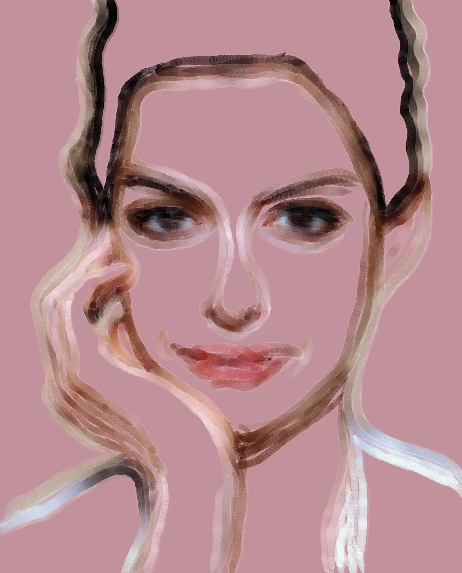 Anne Hathaway Portrait Art