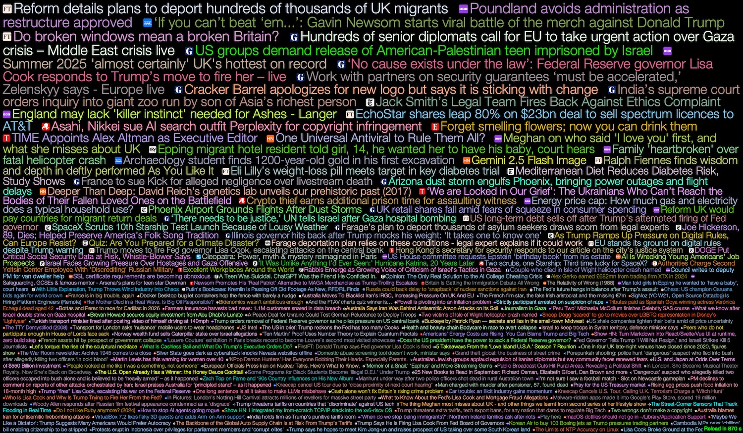 News Ticker Screensaver