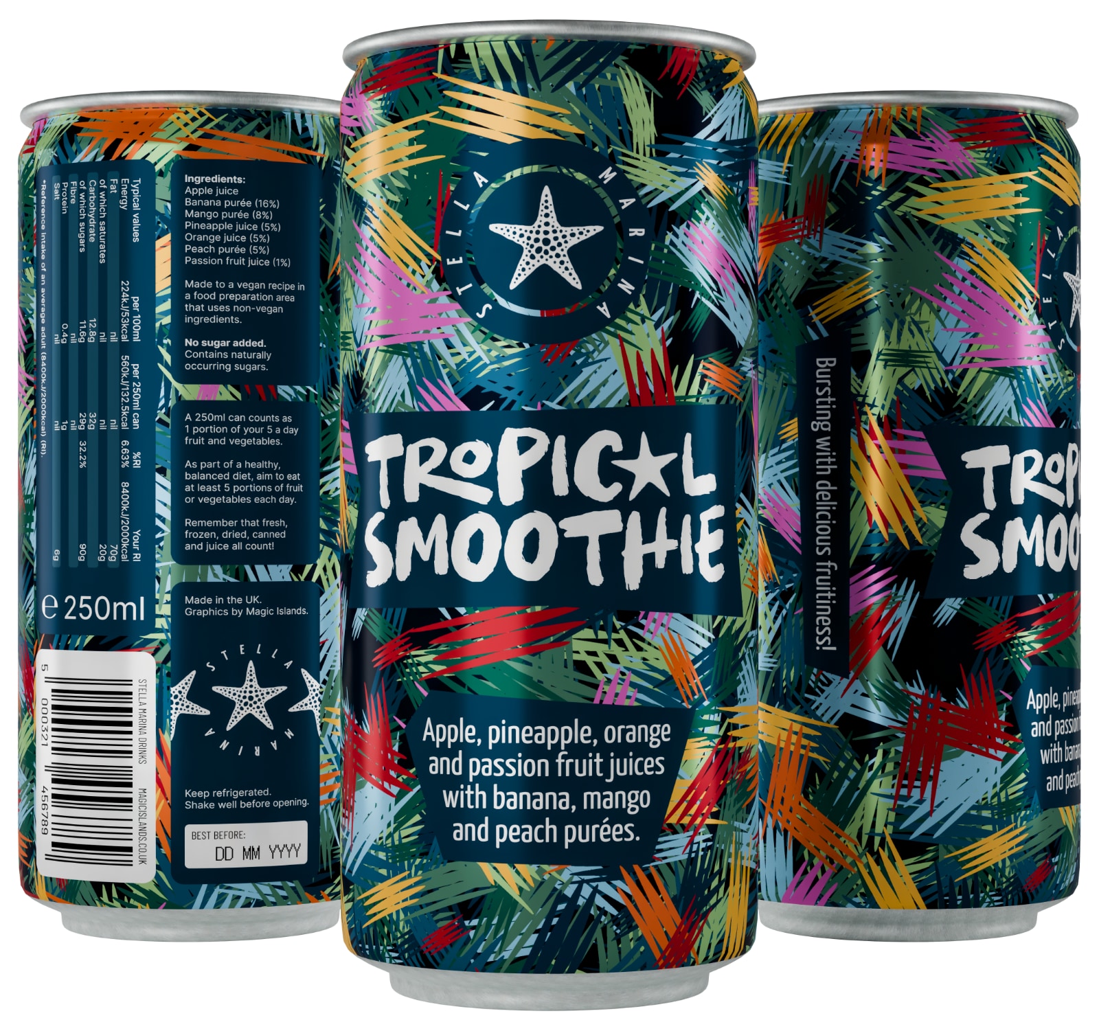Packaging Design - Tropical Smoothie Can