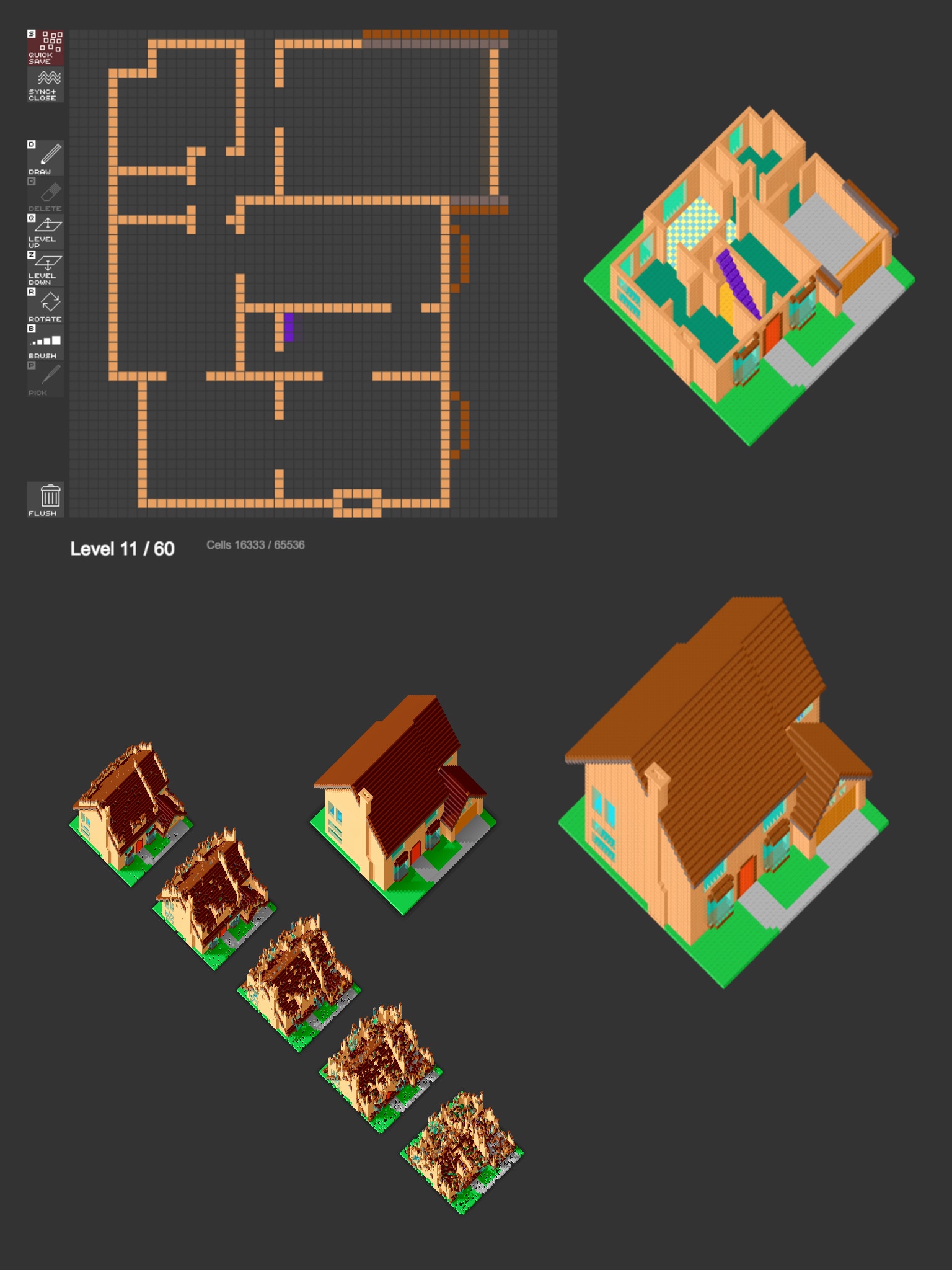 Javascript Canvas Voxel Editor