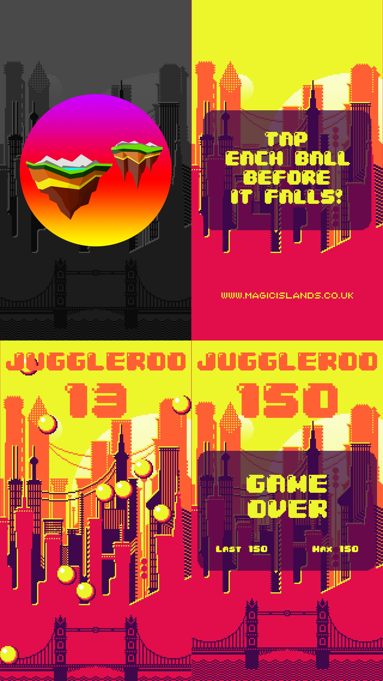 Juggleroo iOS Game - Tap Each Ball Before It Falls!